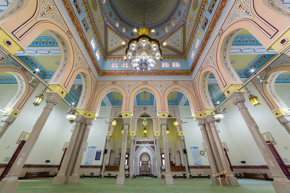 Interior Decor of a Mosque in Dubai