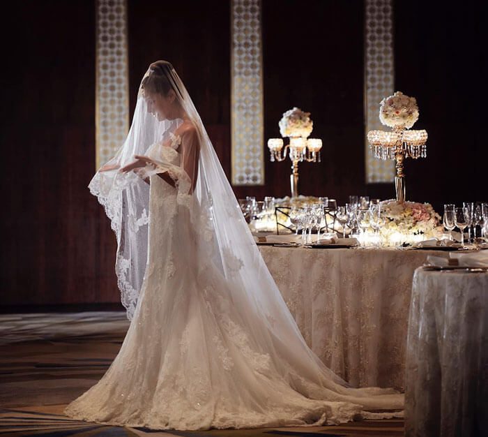Stunning Bride in a Wedding Gown