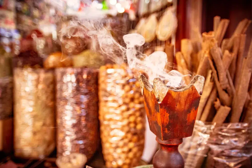Arabic incense burner at spice souq in Dubai