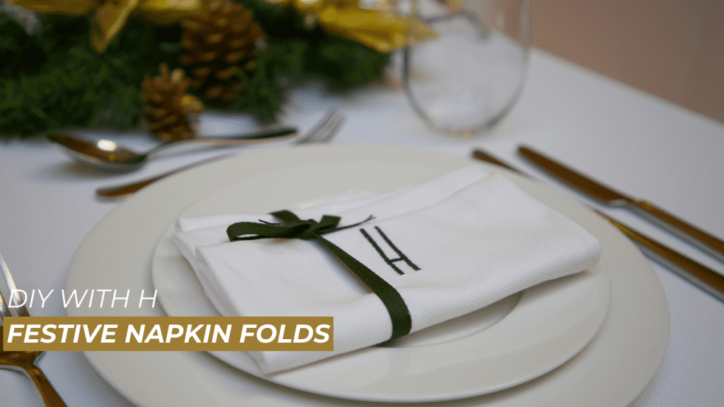 DIY WIth H - Napkin Folds